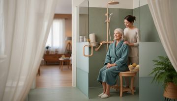 Douche senior gratuite : comment l'obtenir à 100 % en 2026